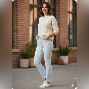 Lee Legendary Women’s Moon light Mid-rise straight crop Jeans. NWT Sise 16 M